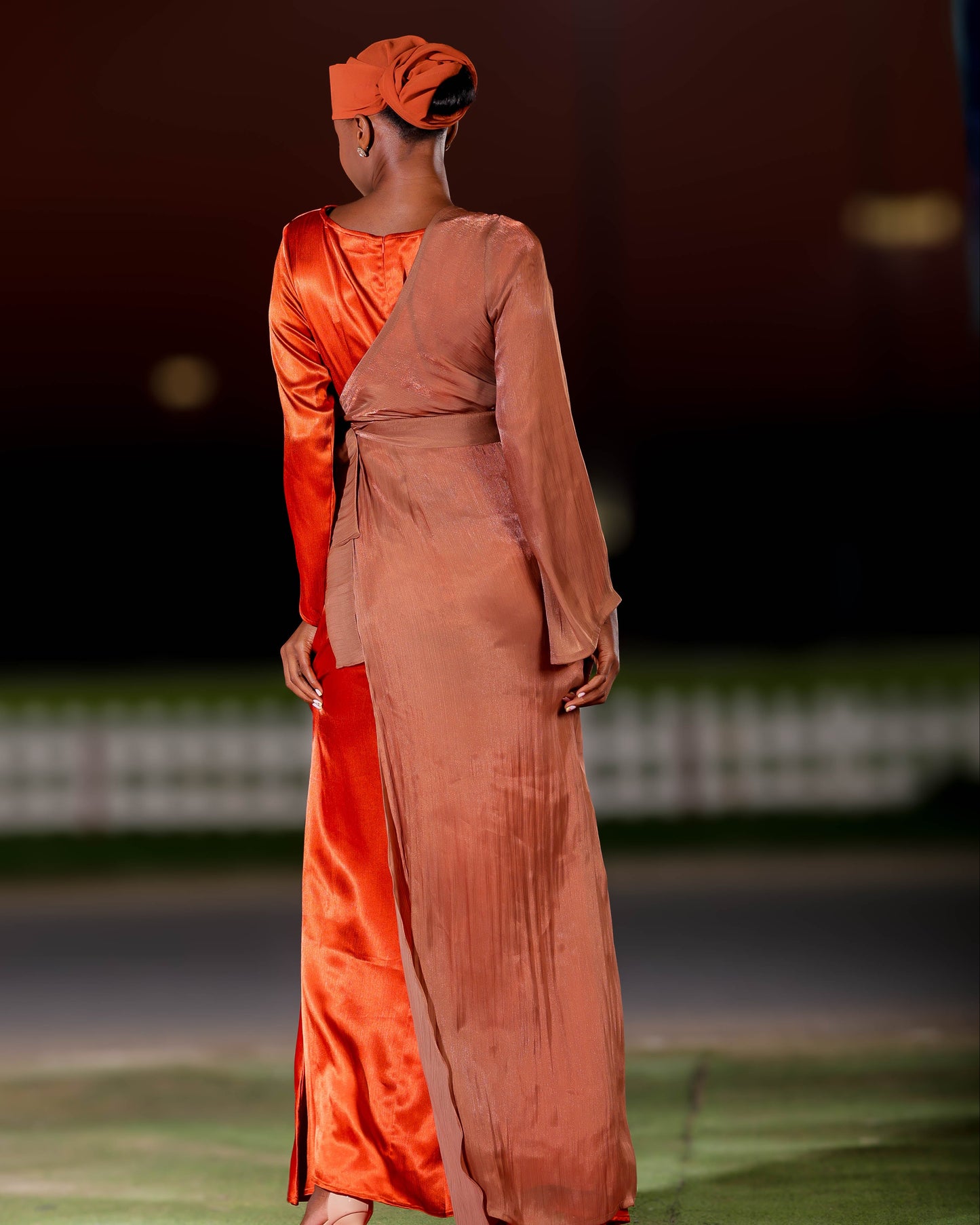 Sultana dress set | Two-piece statement dress set with asymmetric sleeves