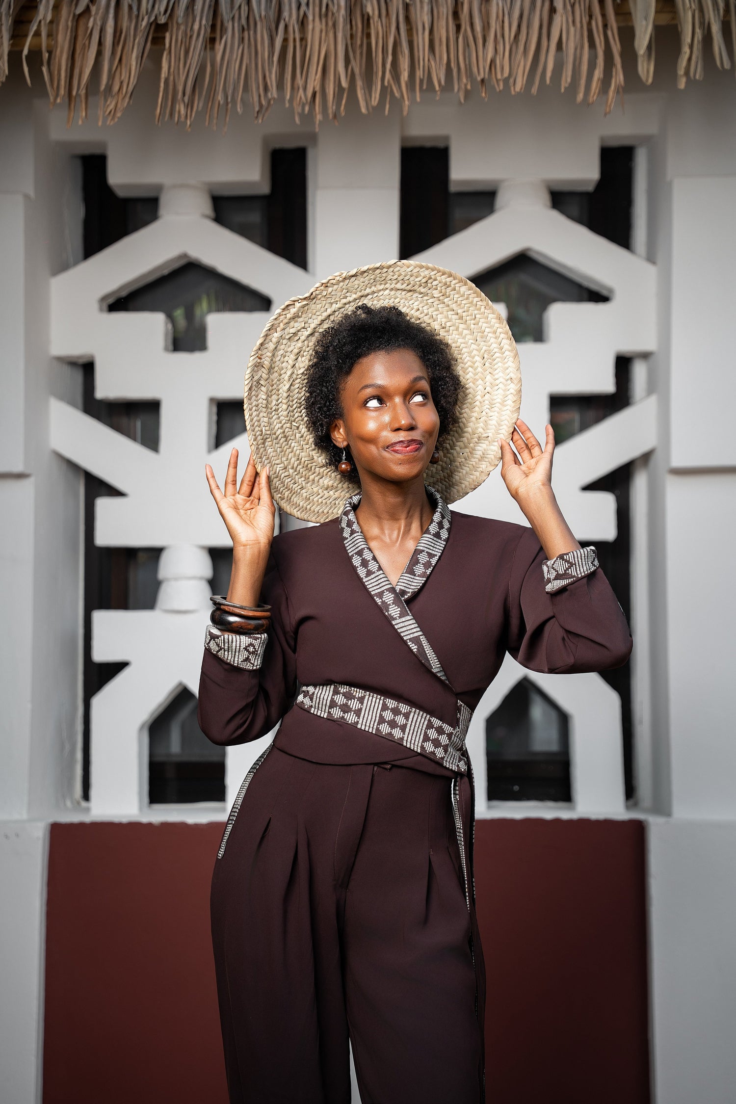 Pagne Tissé Sets – modest luxury two-piece African woven fabric Dakar – Misendy