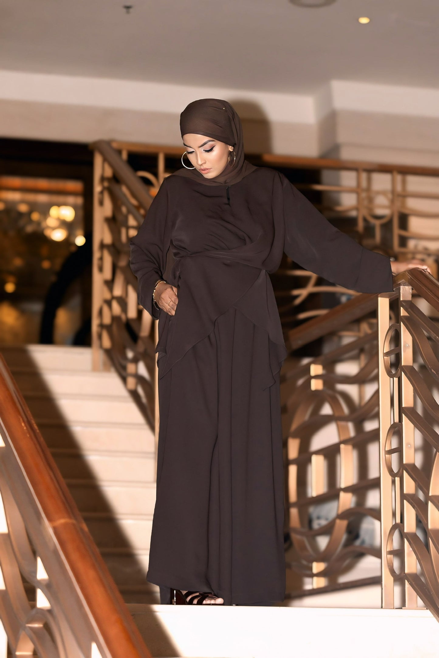 Noura Essential Co-ord Set | Adjustable Wrap Top & Pleated Trousers — Misendy