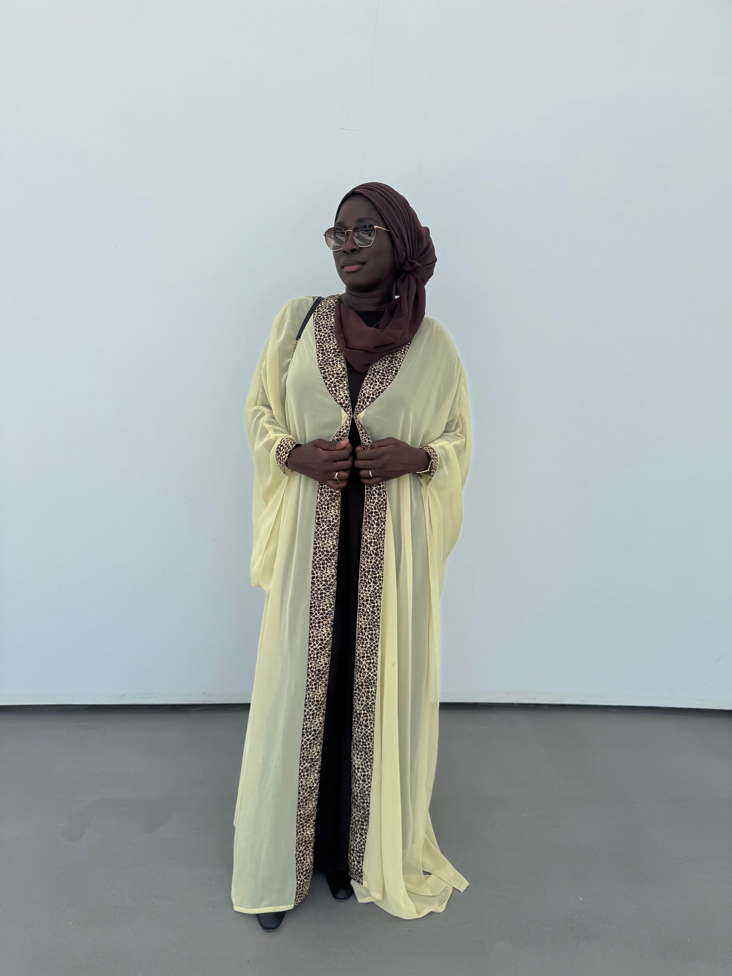 Rahma Maxi Kimono | Fluid Crêpe Layering Piece — Misendy