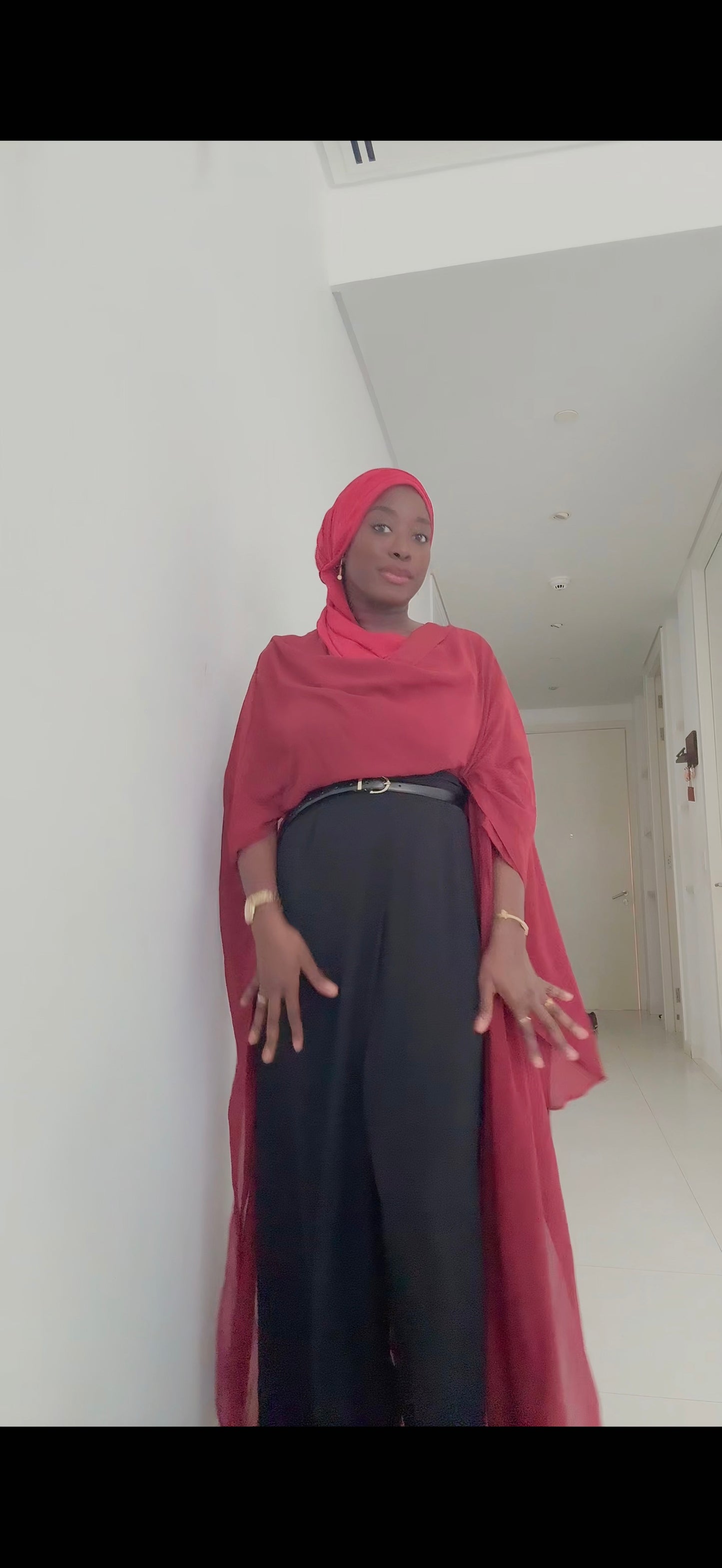 Rahma Maxi Kimono | Fluid Crêpe Layering Piece — Misendy