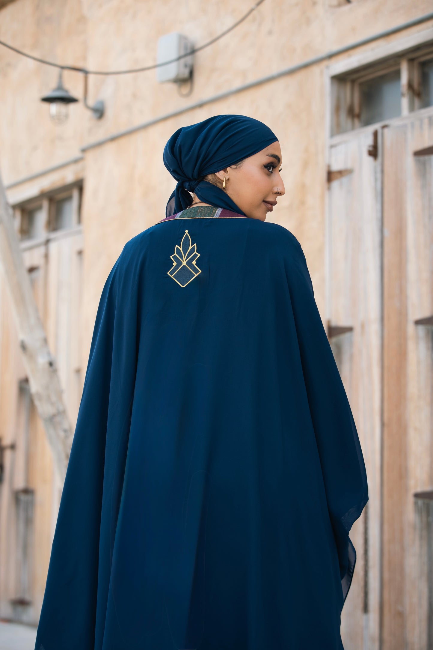 Samira 3-piece Heritage Abaya, trousers and top set