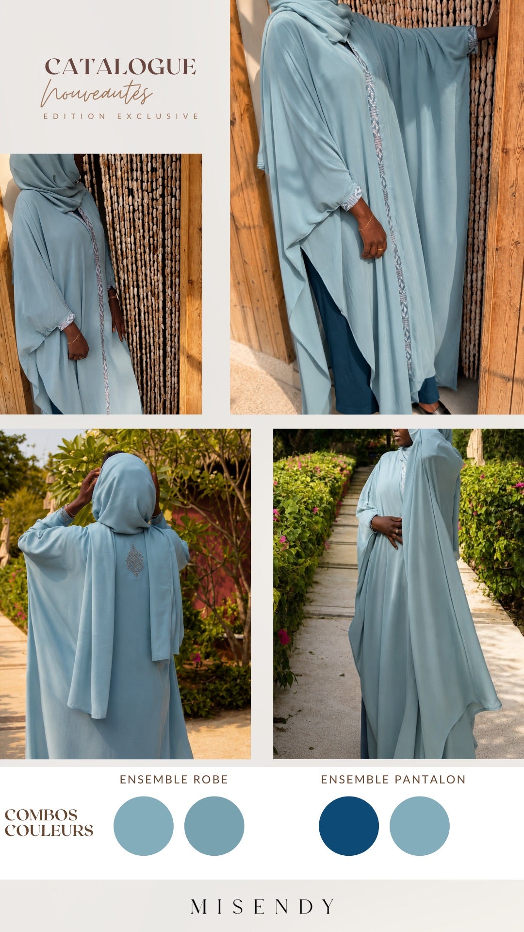 Rahma Dakar Resort Edit | Full set : Chiffon Abaya, Silk Dress & Sheila