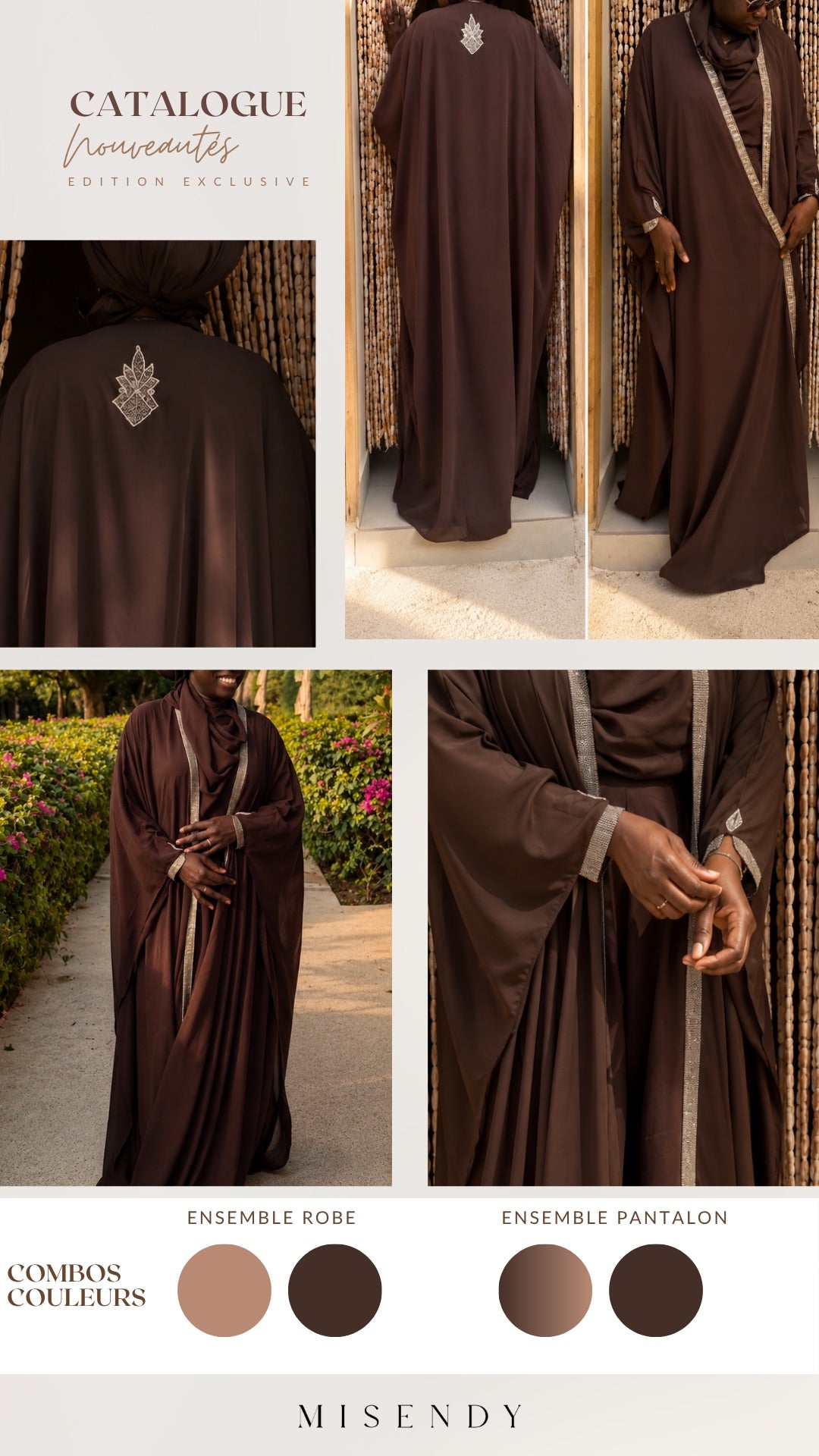 Rahma Dakar Resort Edit | Full set : Chiffon Abaya, Silk Dress & Sheila