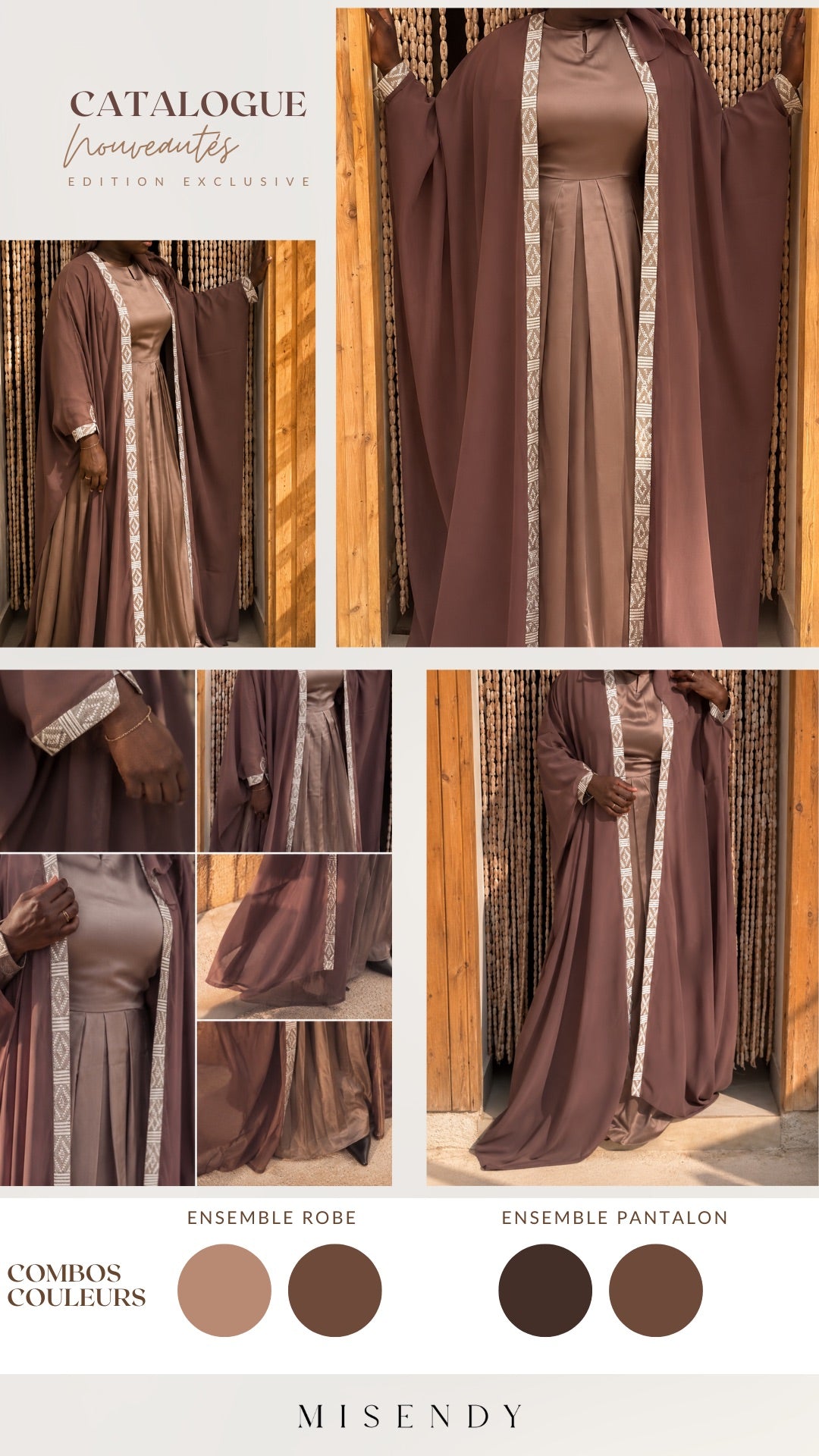 Rahma Dakar Resort Edit | Full set : Chiffon Abaya, Silk Dress & Sheila