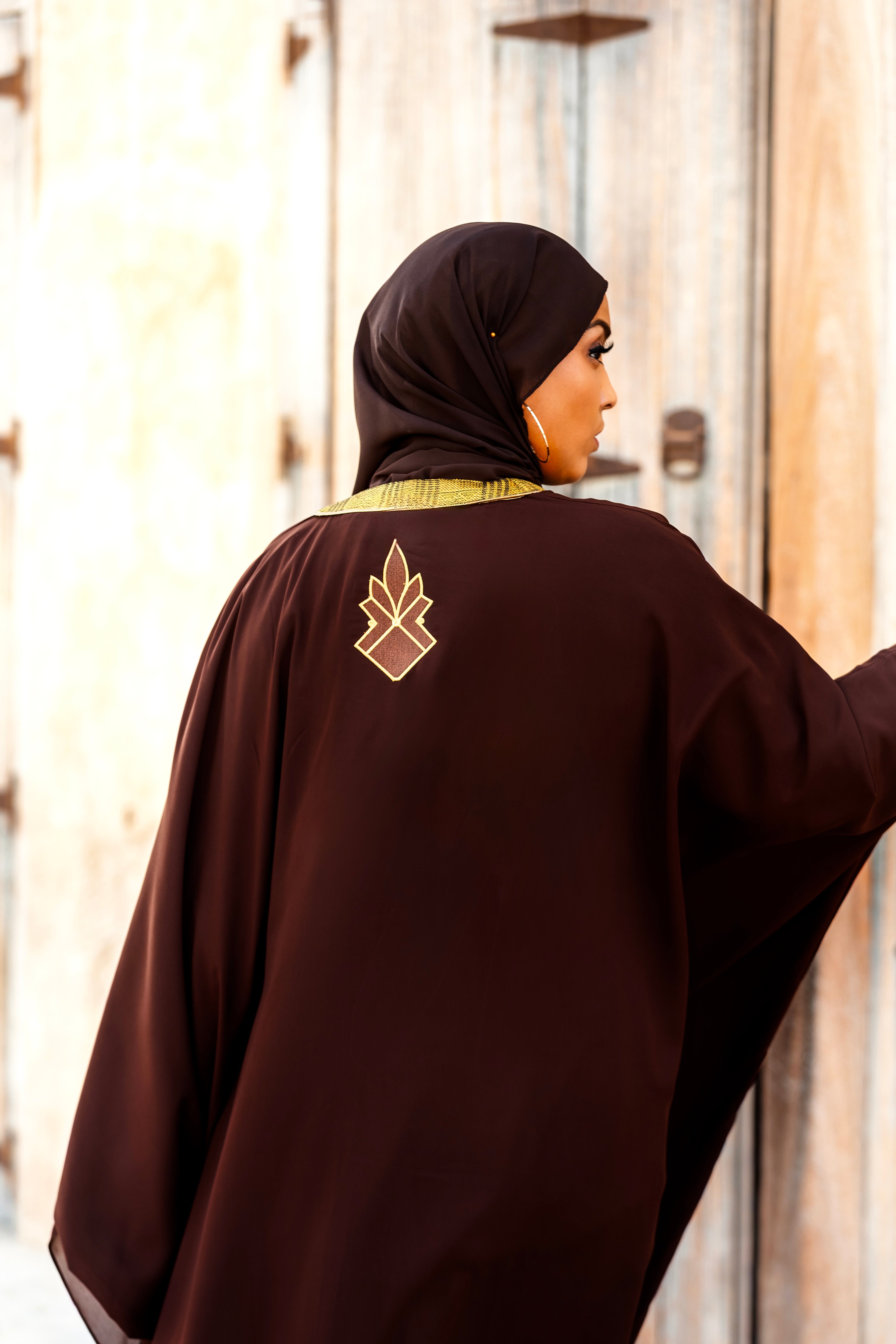 Zaha 3-piece Heritage Abaya, trousers and top set – Misendy