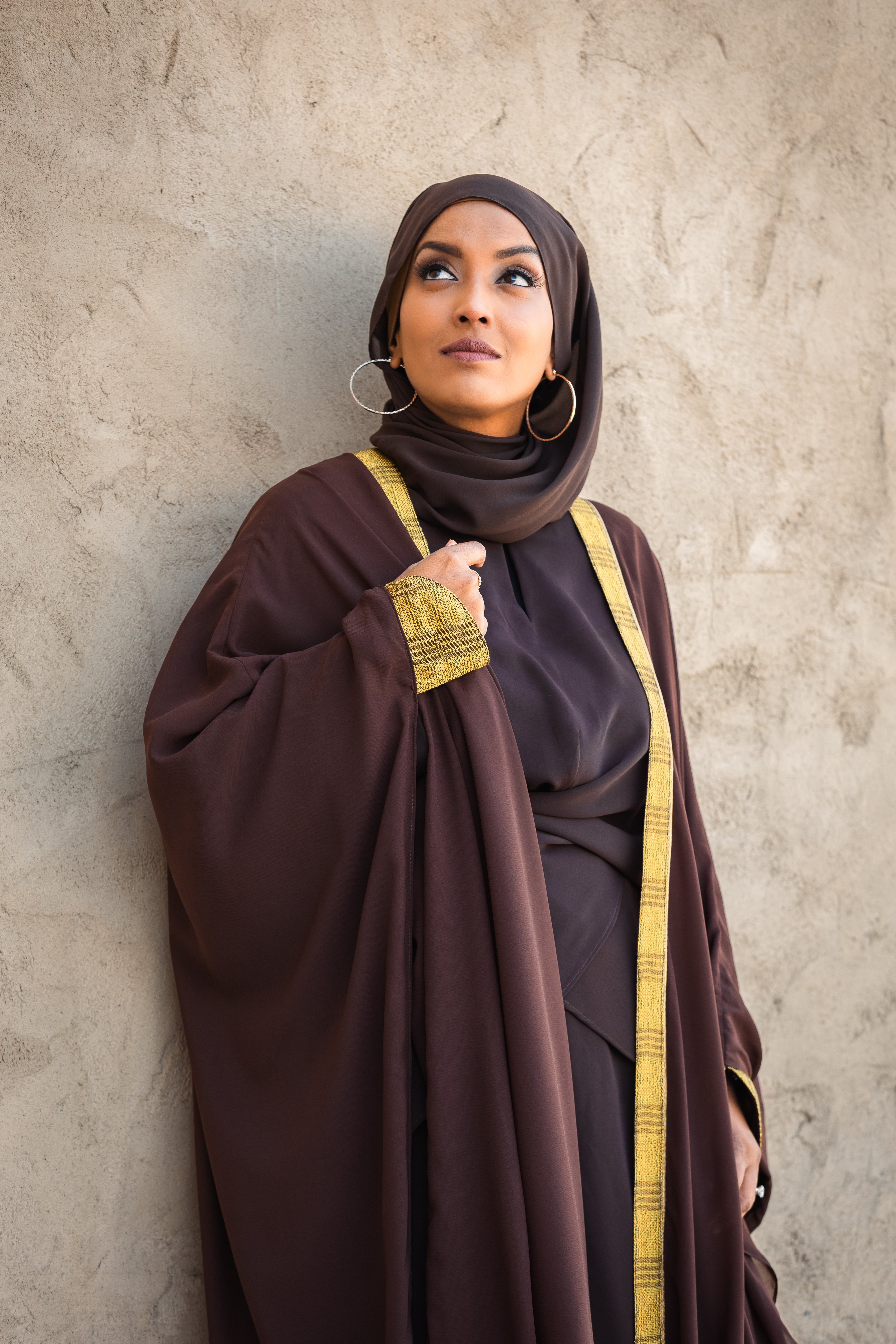 Zaha 3-piece Heritage Abaya, trousers and top set – Misendy