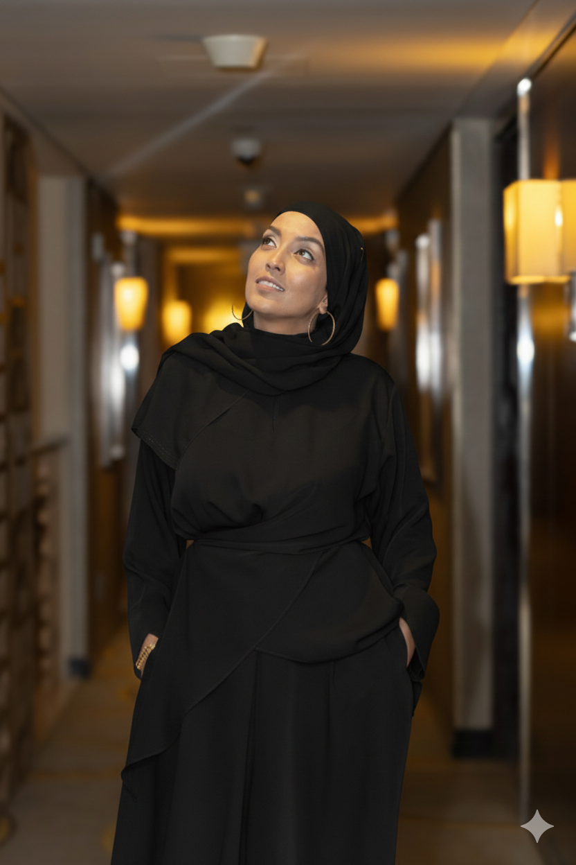 Dija 3-Piece Heritage Abaya Set | Pagne Tissé & Sheila — Misendy