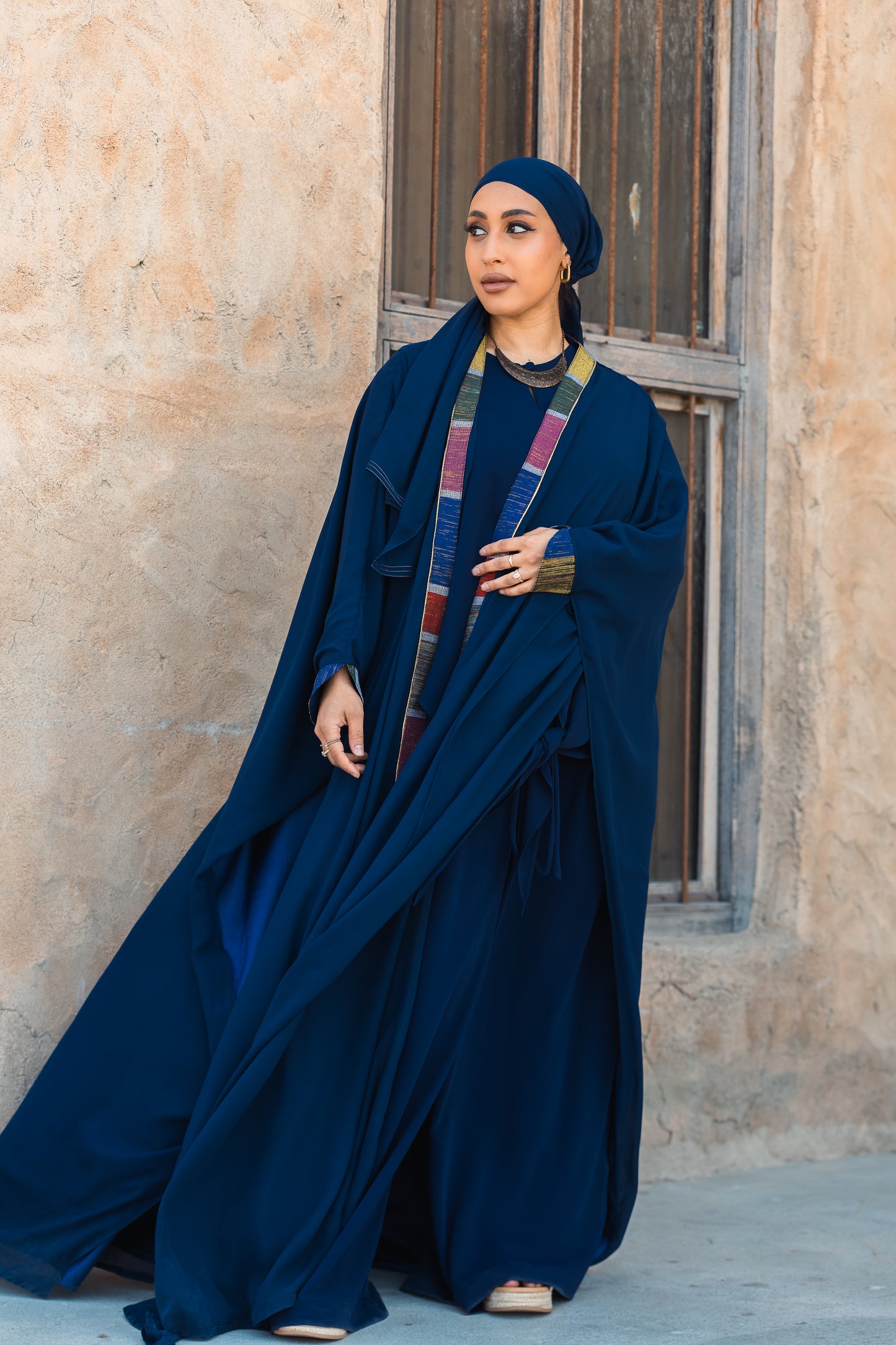 Samira 3-piece Heritage Abaya, trousers and top set