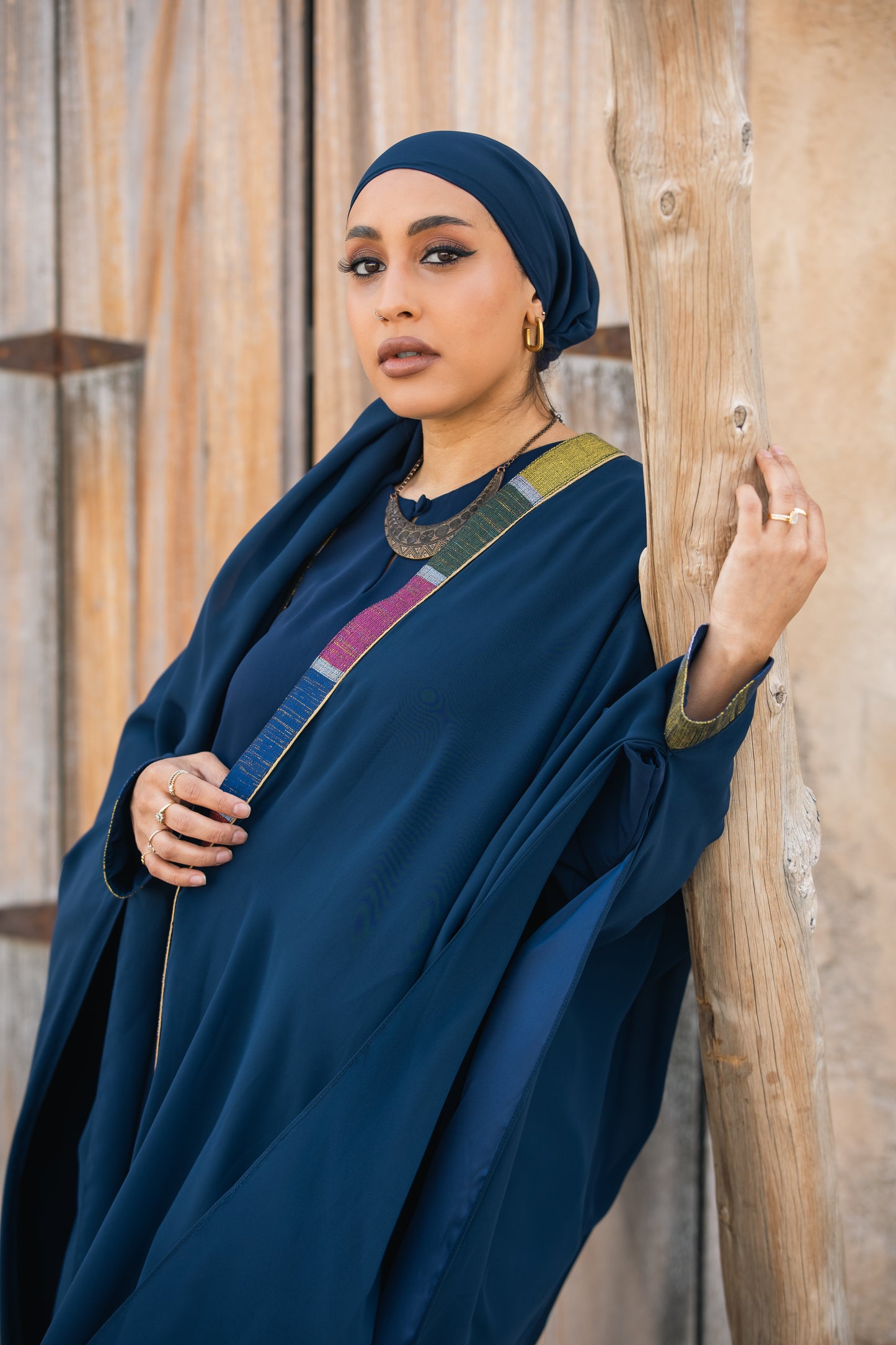 Samira 3-piece Heritage Abaya, trousers and top set