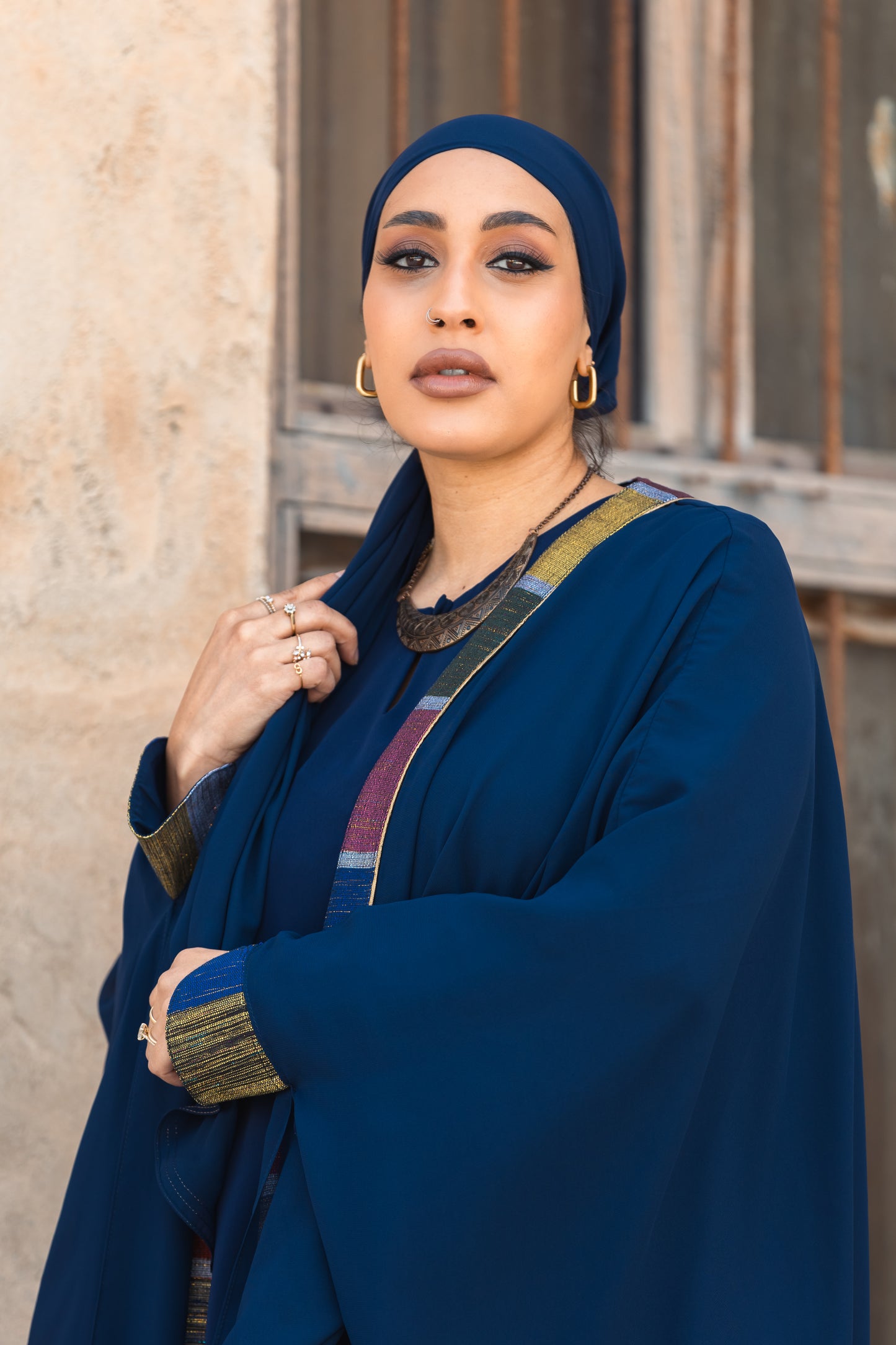 Samira 3-piece Heritage Abaya, trousers and top set