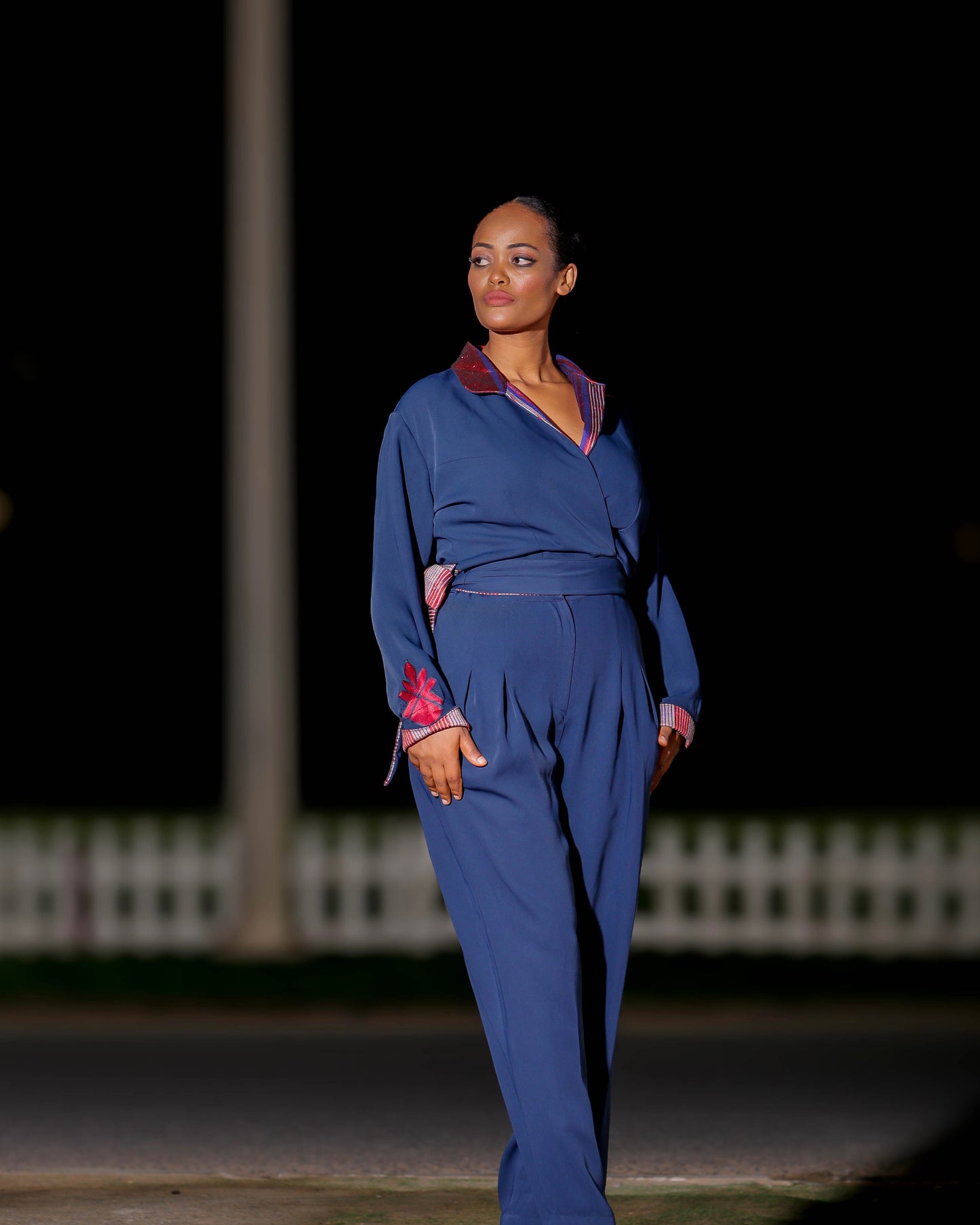 Maya crop blazer | Structured and adjustable wrap blazer