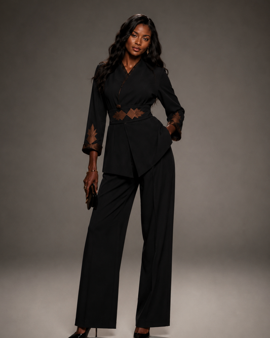 Rosa Two-Piece Luxury Modest Blazer & Suit Set
